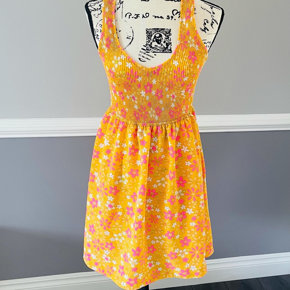 ASOS Yellow floral sundress size 6